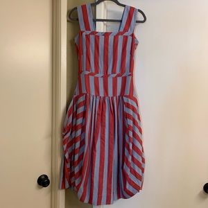 New without tags. Vivienne Westwood Red Label Striped Dress- Sz38.